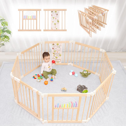 Adjustable Foldable Baby Playpen by Ulnxiy