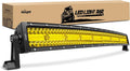 33 in LED Light Bar 256 LED Chips Yellow Beam Curved Triple Row