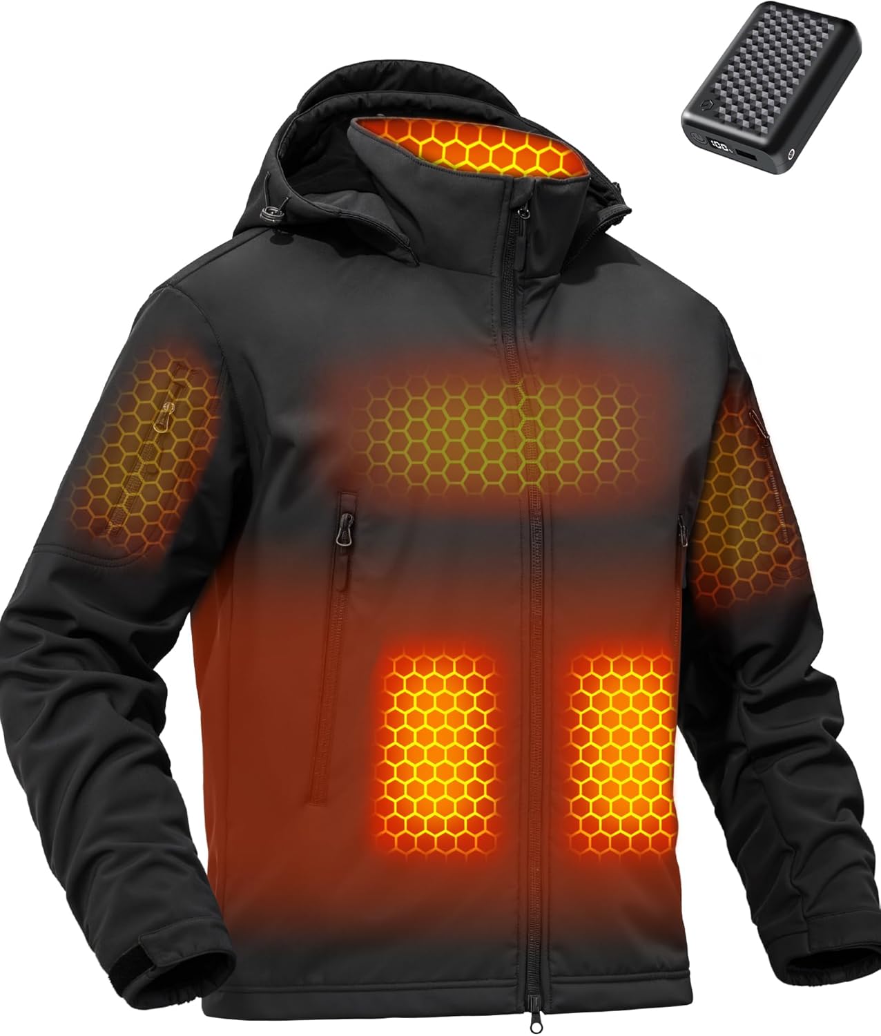 Wulcea Graphene Heated Soft Shell Jacket for Men - Ultimate Warmth