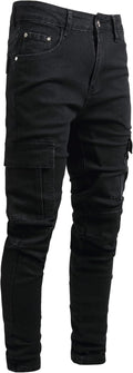 Men's Slim Fit Jeans for Men - Stretch Ripped Straight Leg Comfort