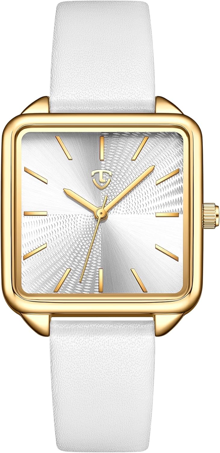 Waterproof Square Leather Watch for Her - Elegant & Stylish