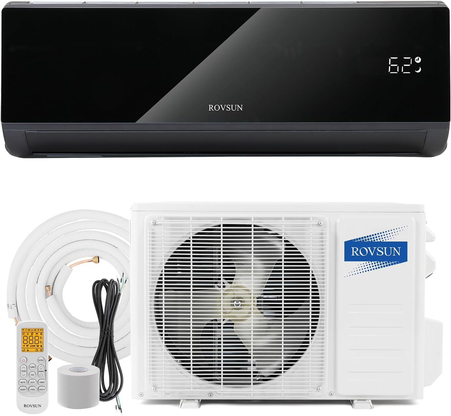 ROVSUN 12,000 BTU Mini Split AC/Heater: Energy Efficient Cooling & Heating