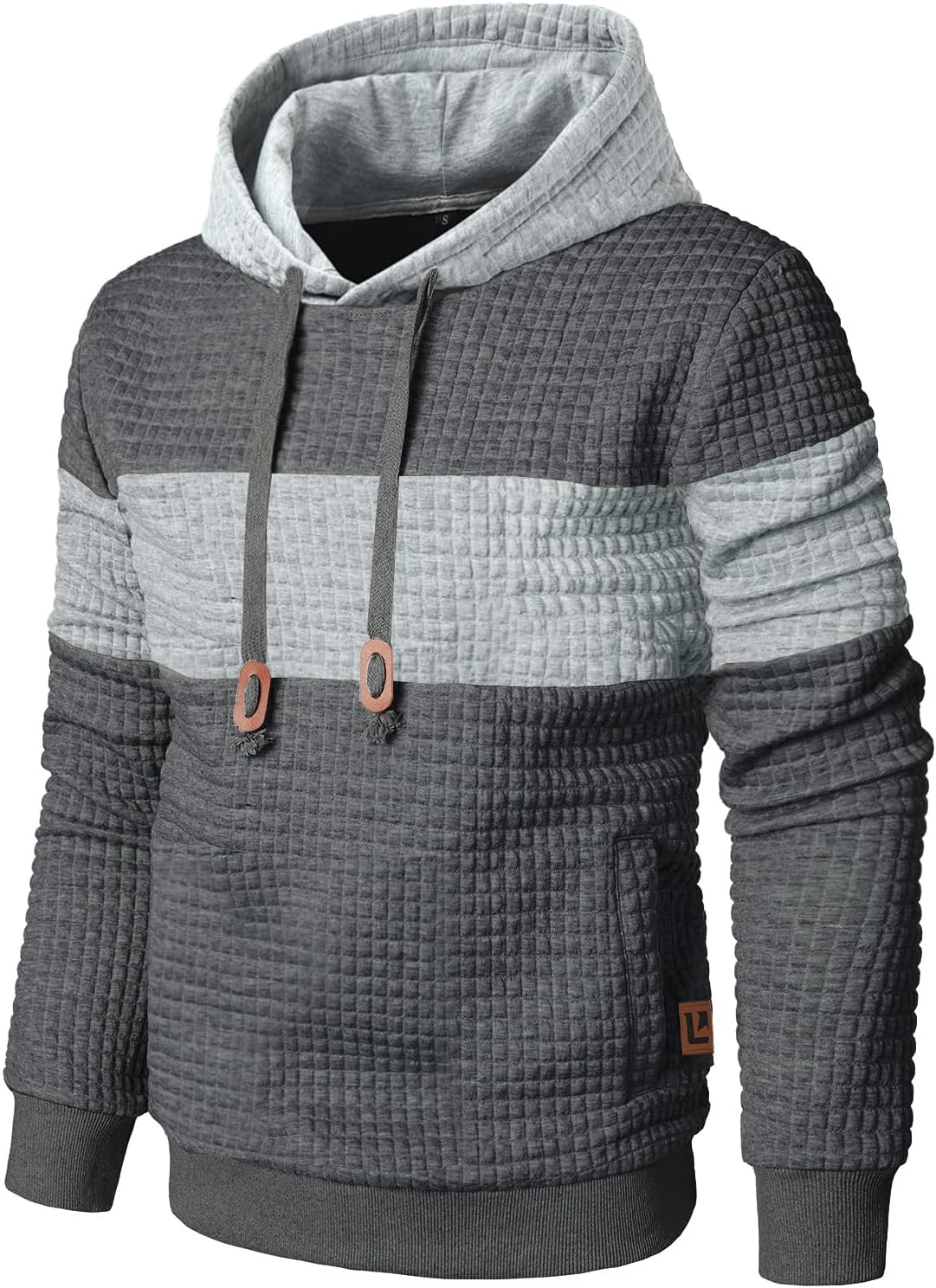 Mens Sweatshirts Long Sleeve Pullover Casual Drawstring Hoodie