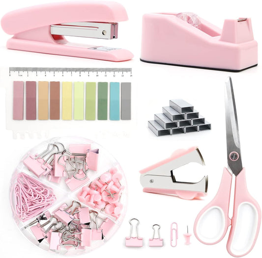 UPIHO Pink Desk Set - Stylish Office Essentials
