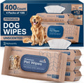Dog Wipes for Paws and Butt - Unscented Plant Based Pack of 400
