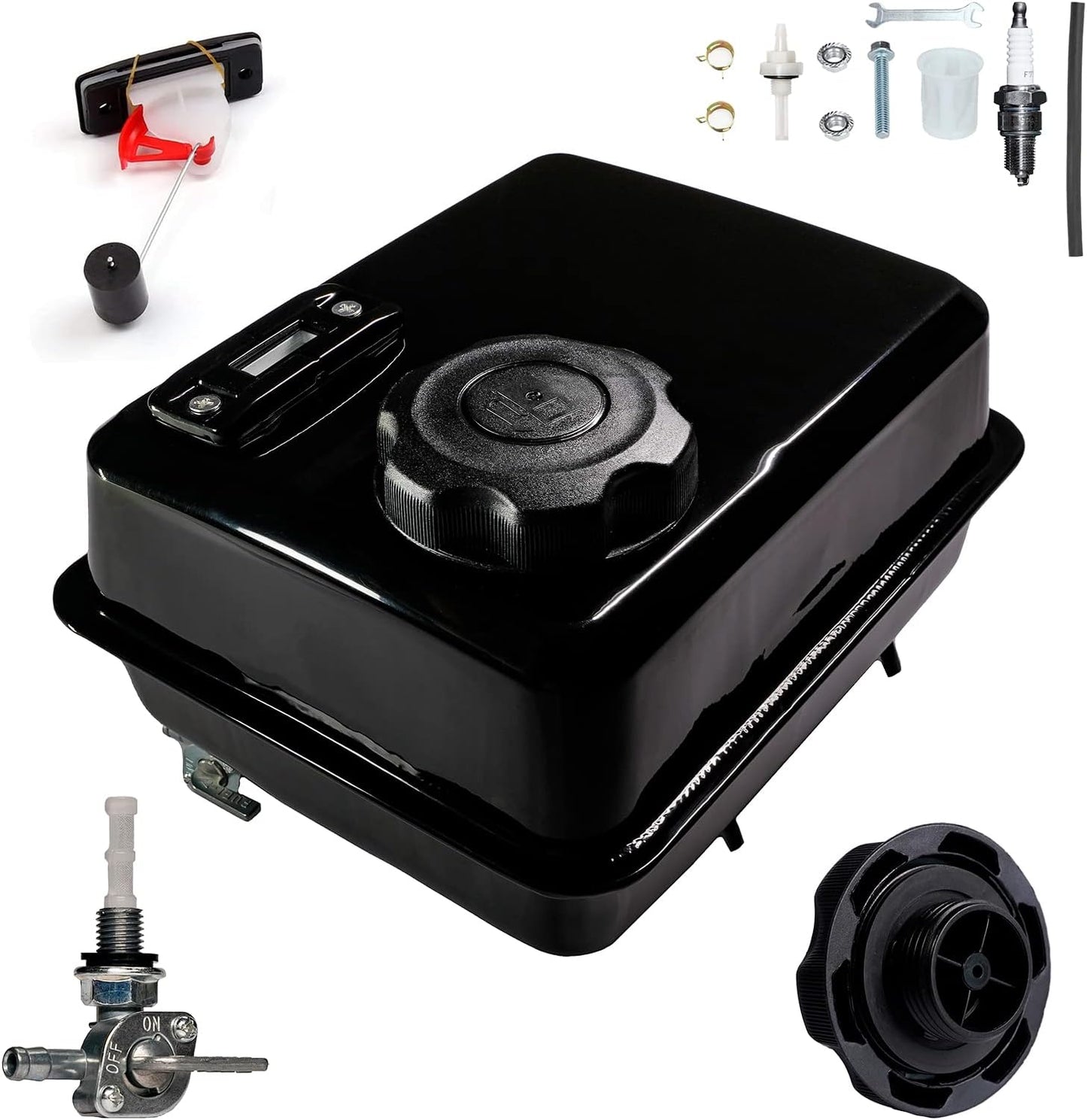 4L Gas Fuel Tank with Gauge for Predator 212 and Mini Bikes