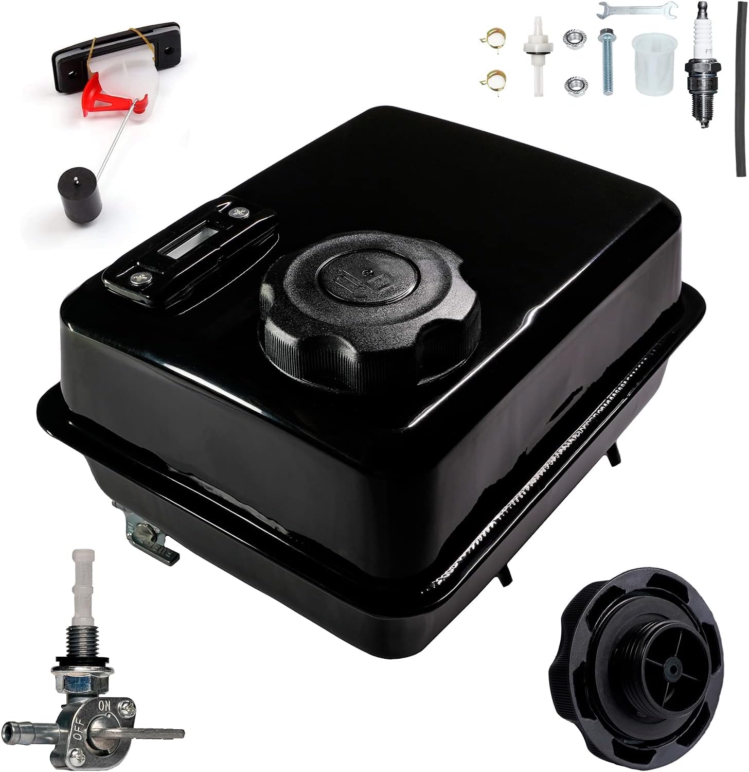 4L Gas Fuel Tank with Gauge for Predator 212 and Mini Bikes