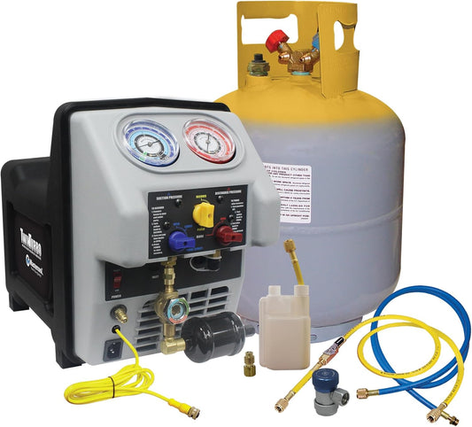 Mastercool 69365 Twin Turbo Recovery System - Powerful 1/2 HP Compressor
