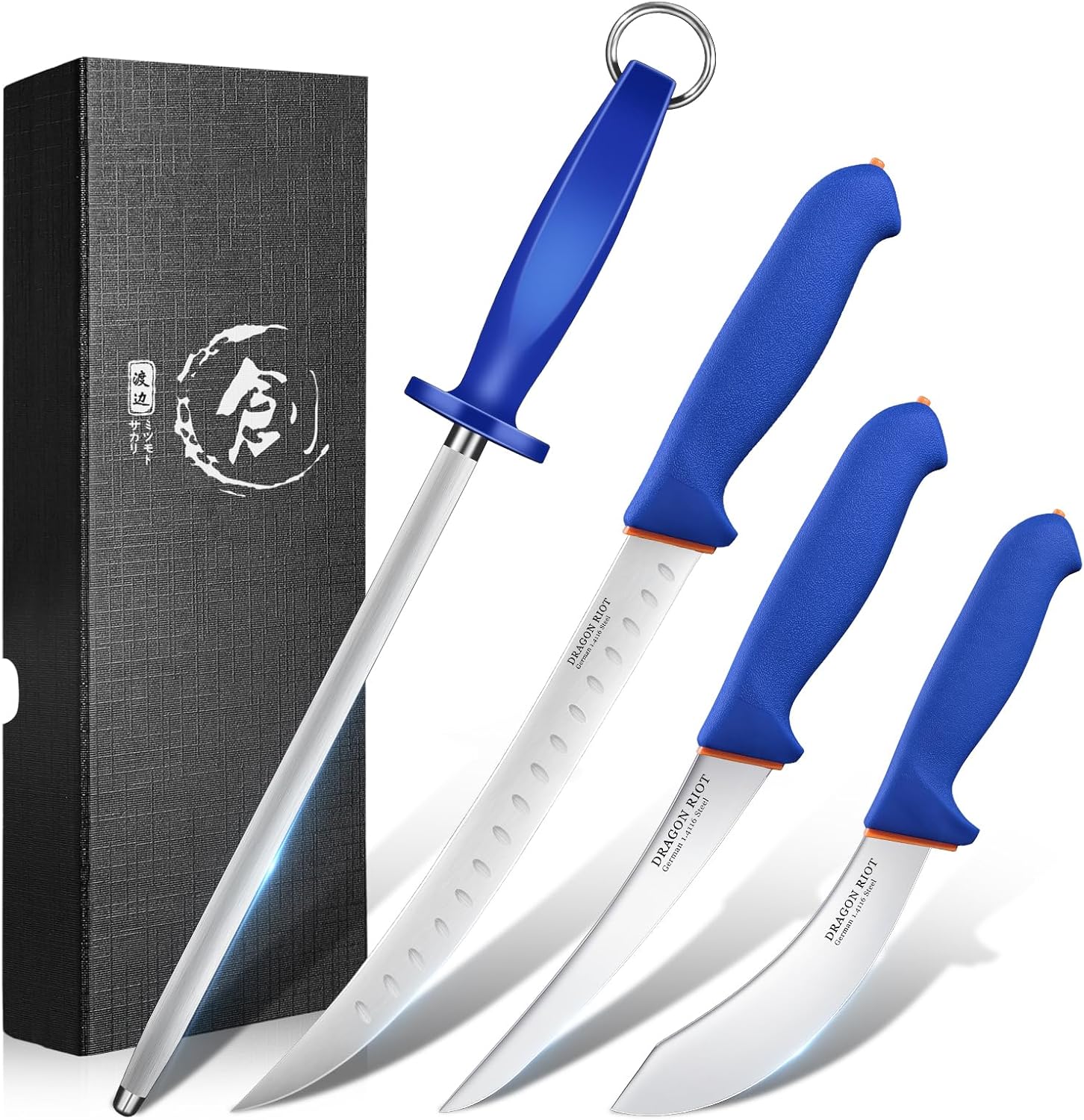 DRAGON RIOT Butcher Knife Set for Precision Cutting and Trimming