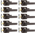 Privacy Door Levers Oil Rubbed Bronze Privacy Door Handle Pack - Sleek