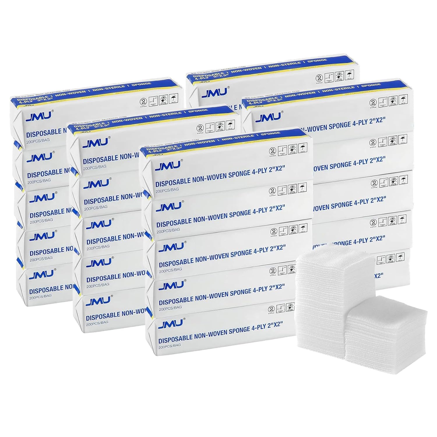 JMU 5000 Gauze Pads 2x2 for All Purpose Use and Comfort