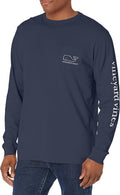 Mens Long Sleeve Vintage Whale Pocket T-Shirt - Soft Cotton