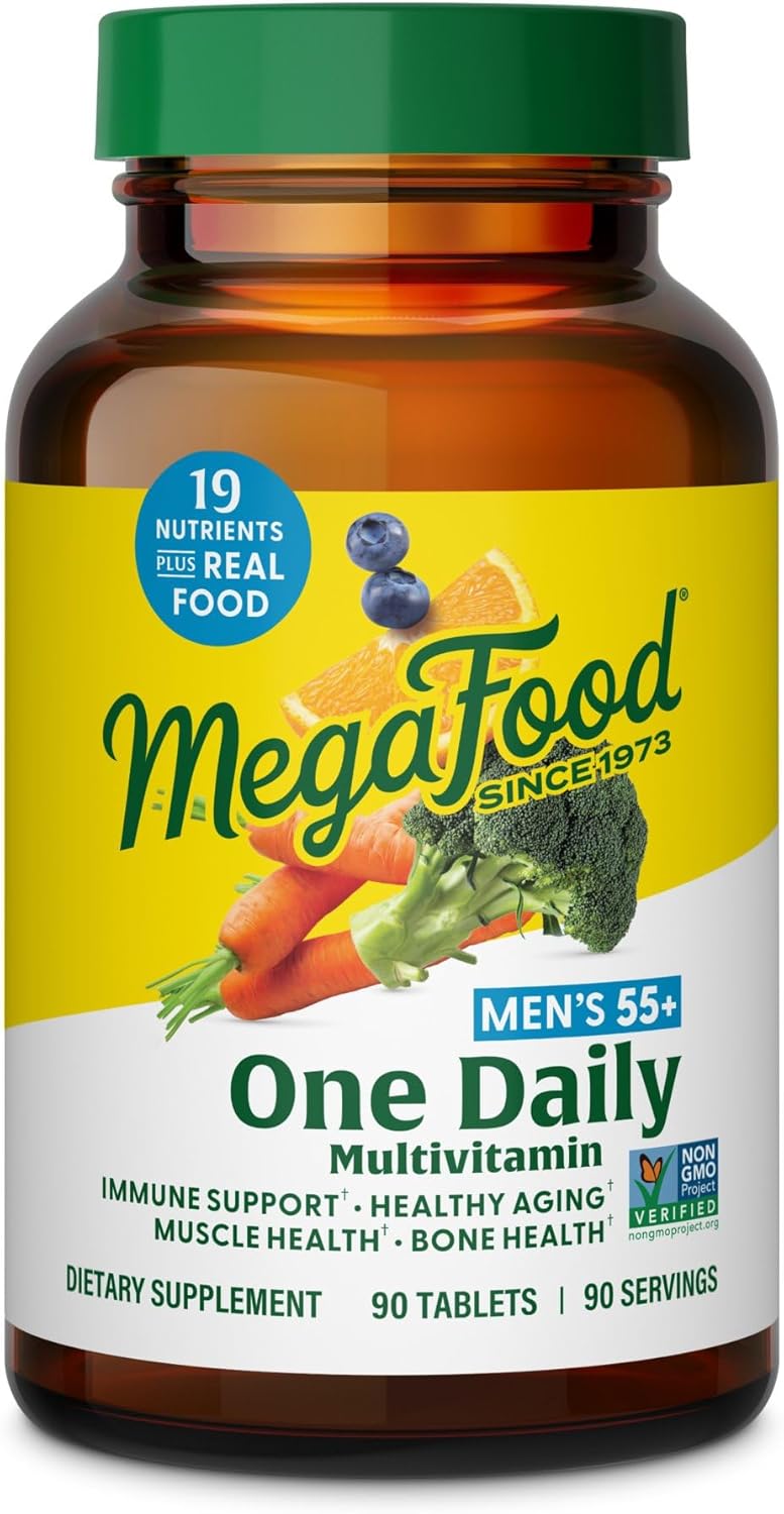 MegaFood Men's 55+ One Daily Multivitamin for Optimal Aging
