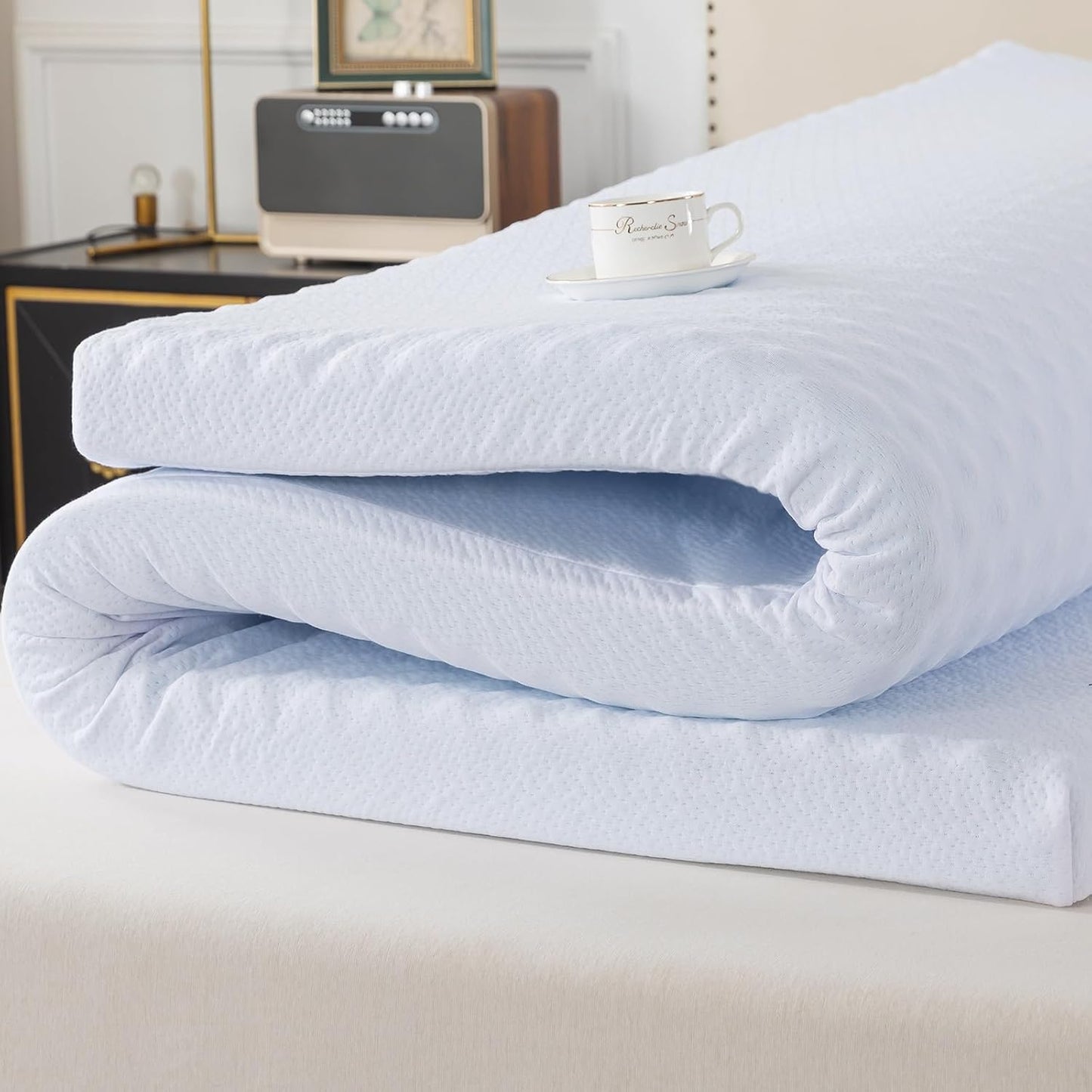 WhatsBedding 3 Inch King Memory Foam Mattress Topper for Comfort