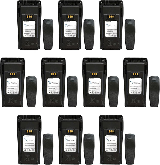 10 Pack 7.4V 2250mAh Li-ion Battery for Motorola Two-Way Radios