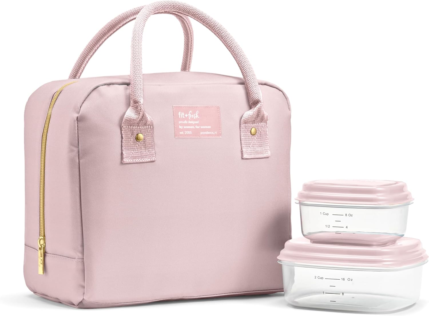 Insulated Large Lunch Bag for Women - Fit & Fresh Bloomington