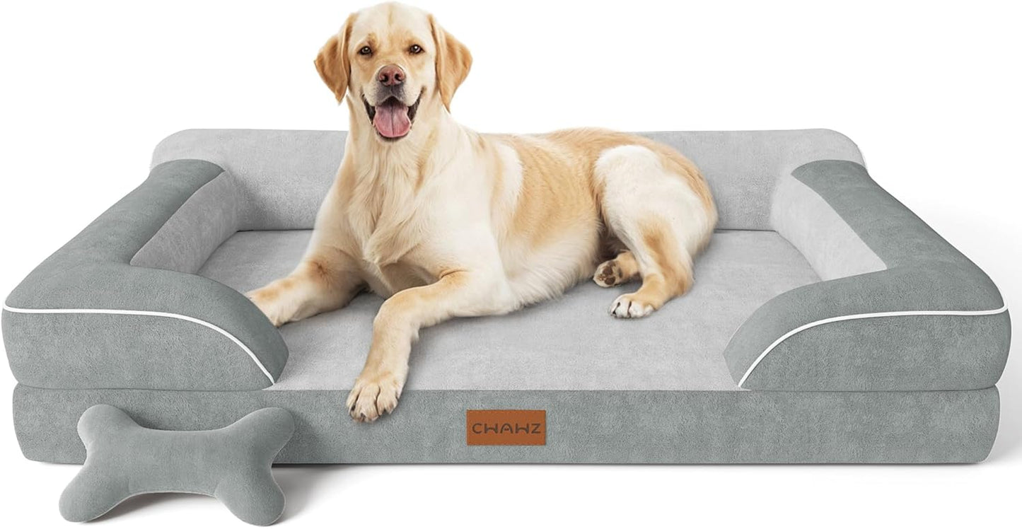 Jumbo Dog Beds for Extra Large Dogs with Orthopedic Support