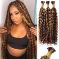 Ombre Human Braiding Hair Water Wave Bulk 24 in P4/27 - Boho Braids
