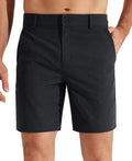 Mens Golf Shorts 7in/9in Flat Front Hybrid Shorts - Quick Dry Fit warm