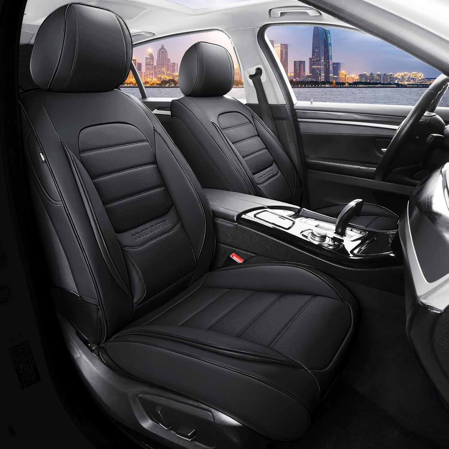 Universal Leather Front Car Seat Covers for Trucks and SUVs