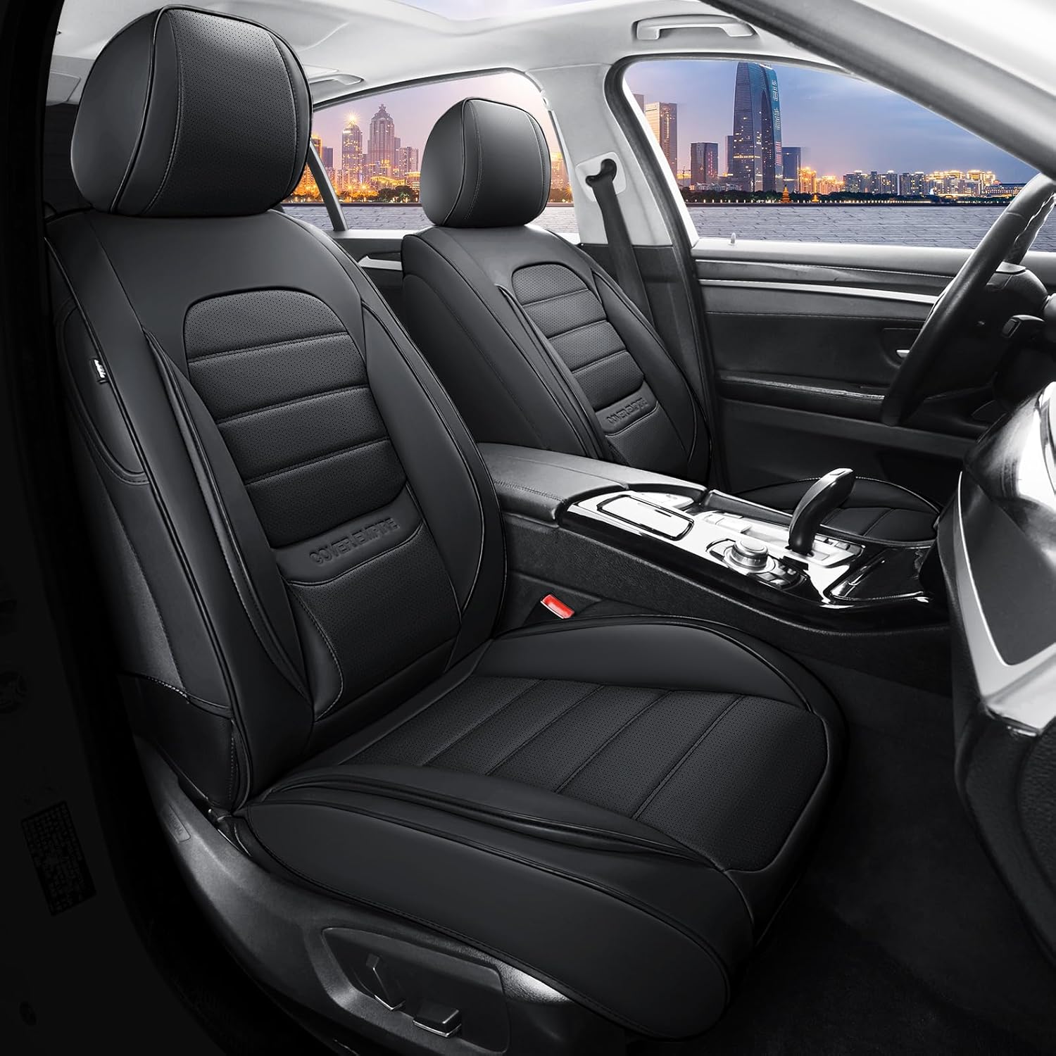 Universal Leather Front Car Seat Covers for Trucks and SUVs