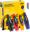 Electronic Whistle 4 Pack - High-Volume No-Blow Sport Whistles