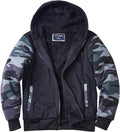 Heavyweight Sherpa Hoodies for Men - Thick Fleece Lined Zip-Up