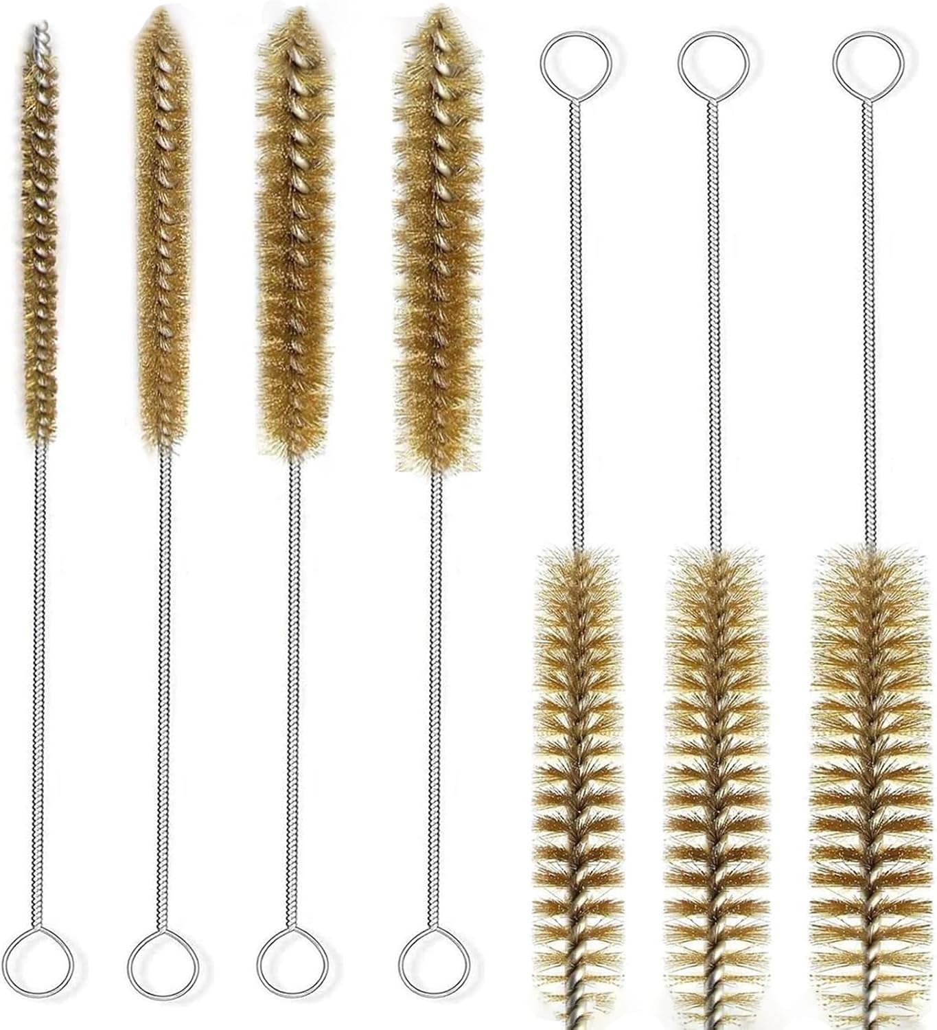 Long Brass Wire Tube Brush Set - Clean with Ease!