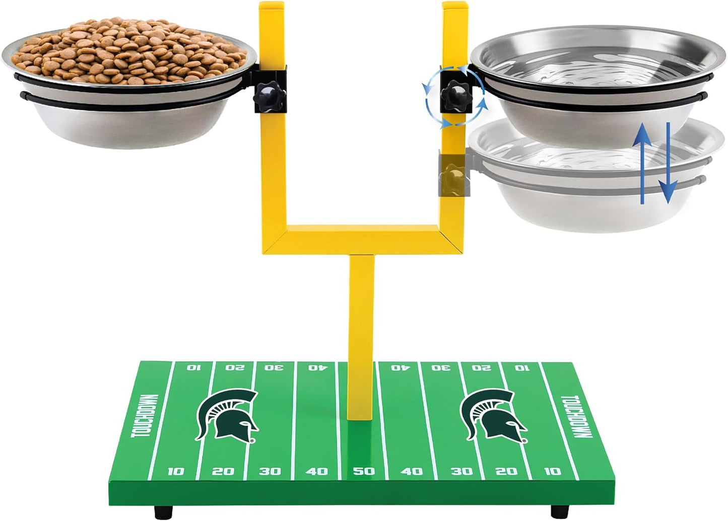 NCAA Michigan State Spartans Goalpost Dog Feeder for Pets