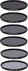 ICE 82mm 6 ND Filter Set Slim ND1000 ND64 ND32 ND16 ND8 ND4 - Slim