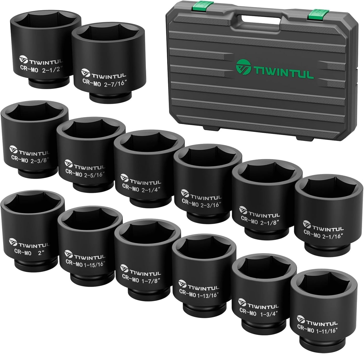 3/4 Drive Impact Socket Set - 14 Pieces Jumbo Impact Sockets