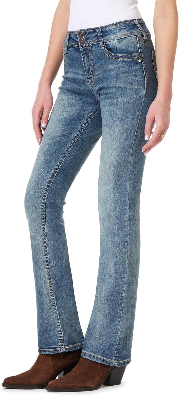 Luscious Curvy Bootcut Jeans for Women - Size Inclusive Denim
