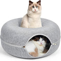 24in Tunnel Bed for Indoor Cats - Peekaboo Donut Tunnel