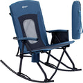 PORTAL Oversized Folding Rocking Camping Chair - High Back Comfort