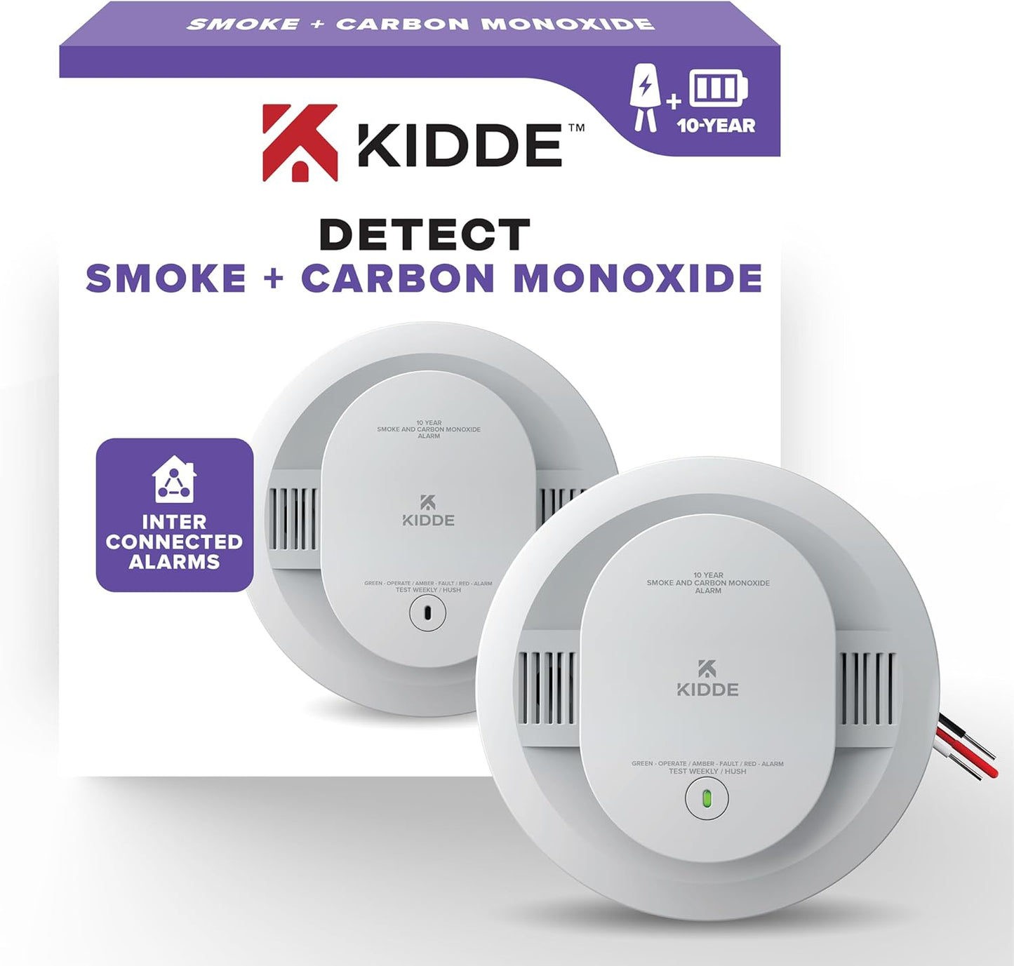 Kidde Hardwired Smoke & Carbon Monoxide Detector with Backup