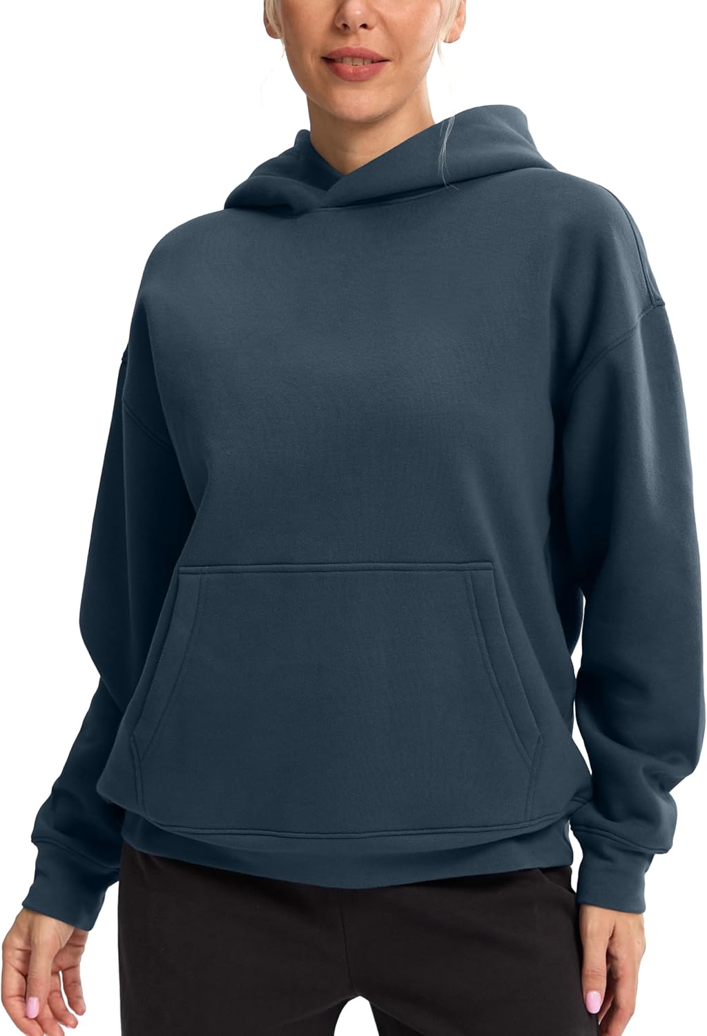 G Gradual Oversized Fleece Hoodie for Women - Warm & Comfy