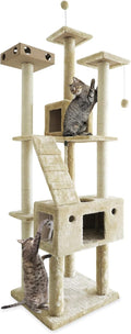 Furhaven 69.3in Tall Cat Tree - Double Decker Interactive Tower