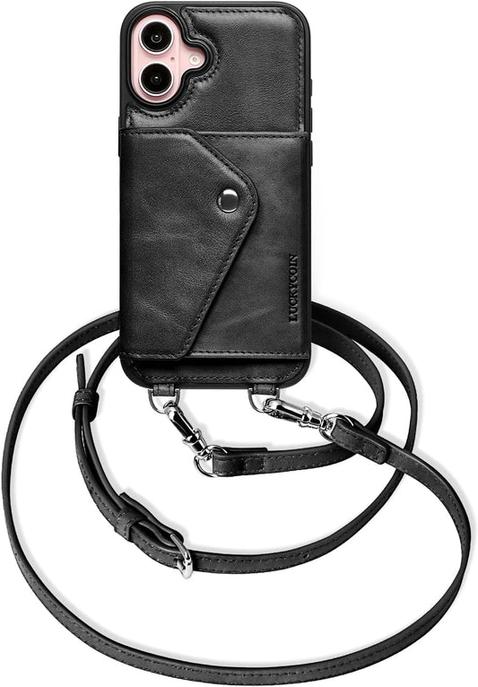 LUCKYCOIN iPhone 16 Plus Leather Wallet Case Review
