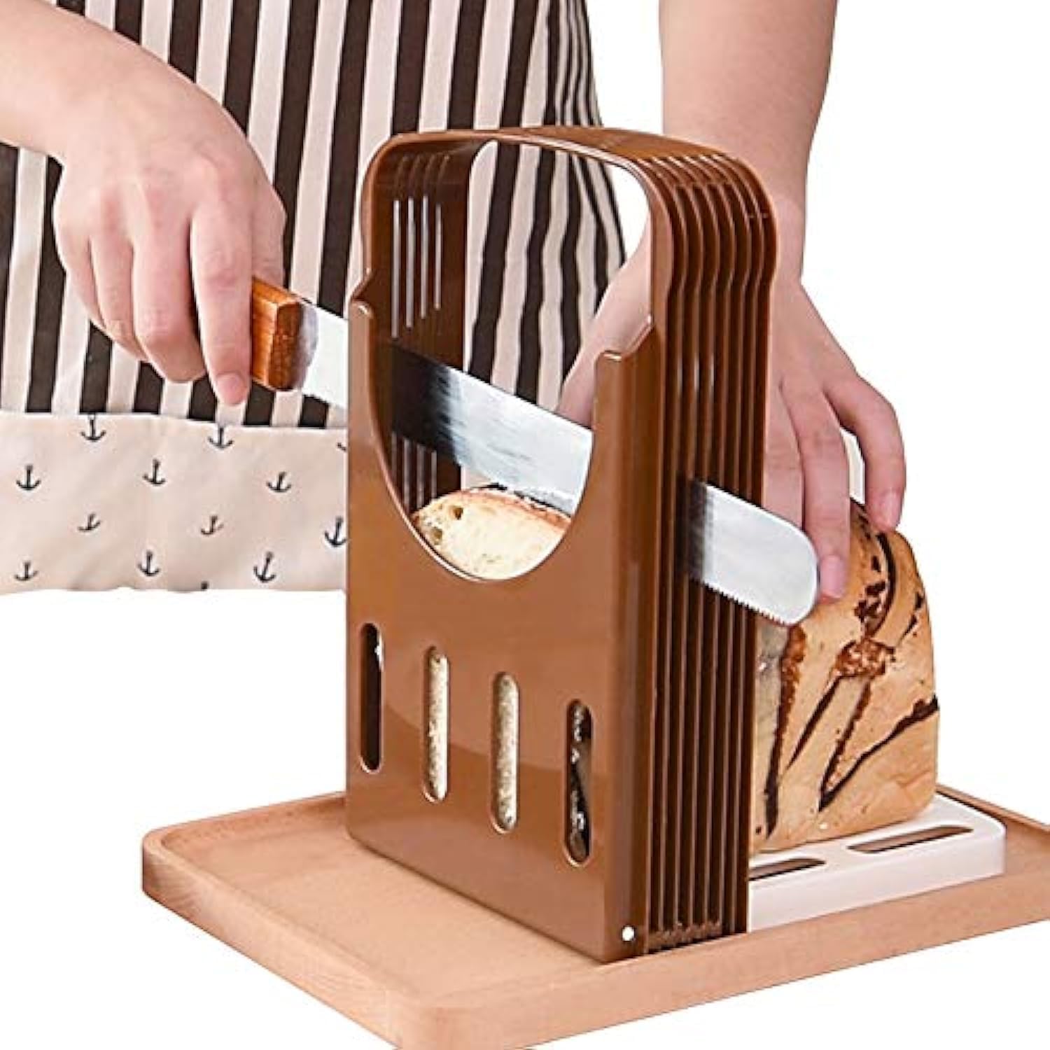 Foldable Bread Slicer - Perfect Homemade Loaves!