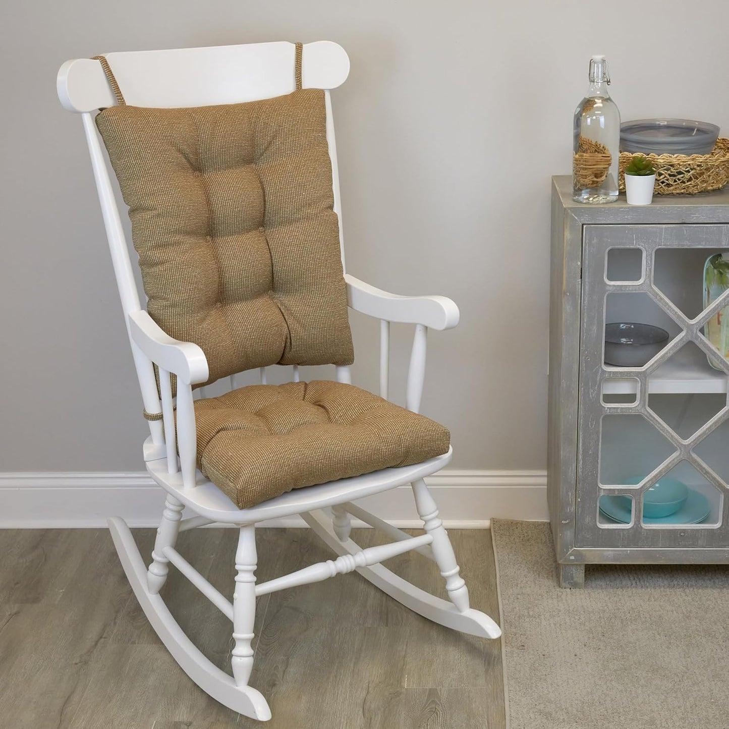 Klear Vu Non-Slip Rocking Chair Cushion Set for Ultimate Comfort