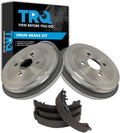 TRQ Rear Brake Shoe & Drum Kit Compatible with 2007-2018 Toyota Yaris