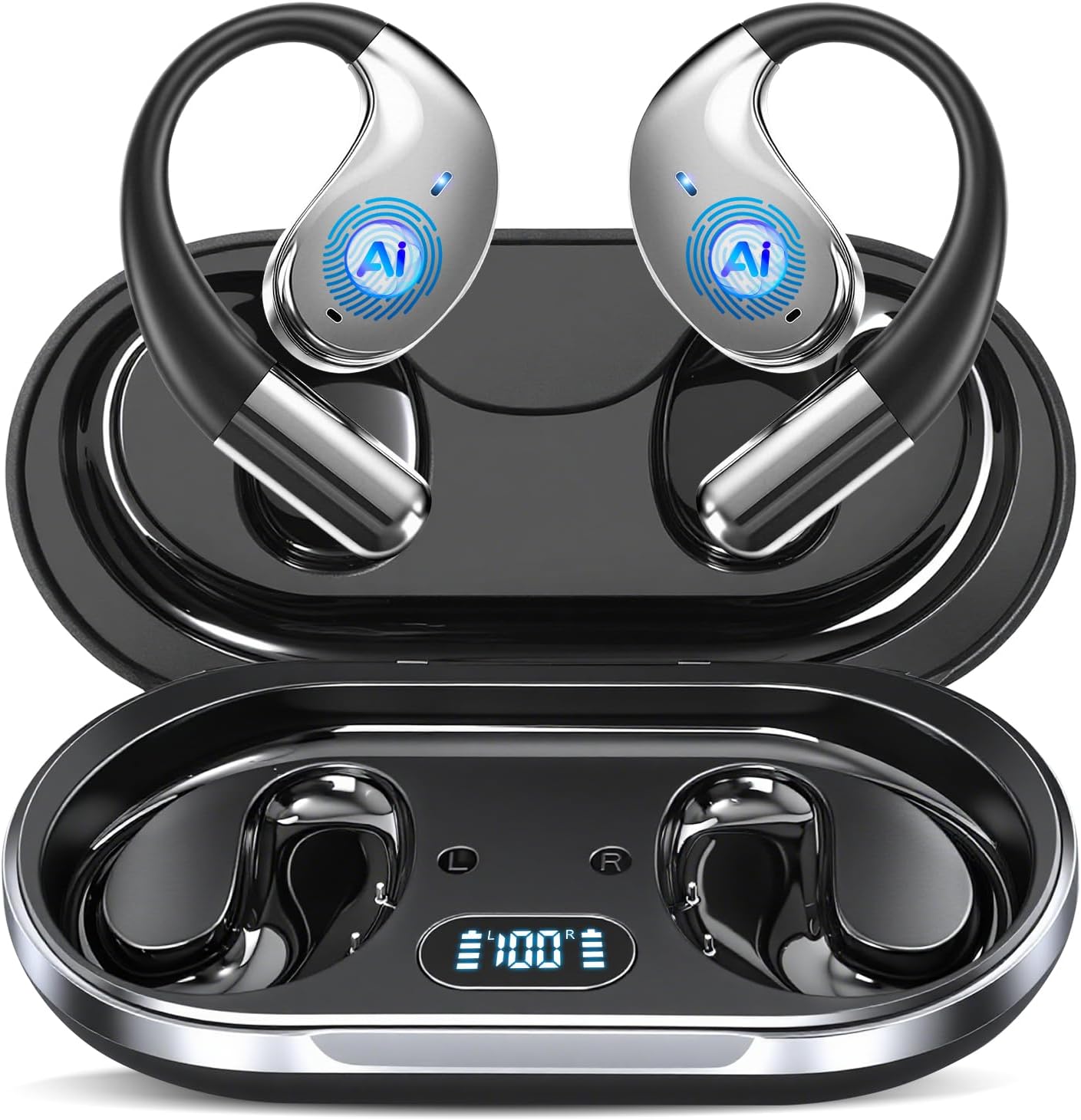 AI Translation Earbuds for Real Time 164 Languages & 80H Playtime