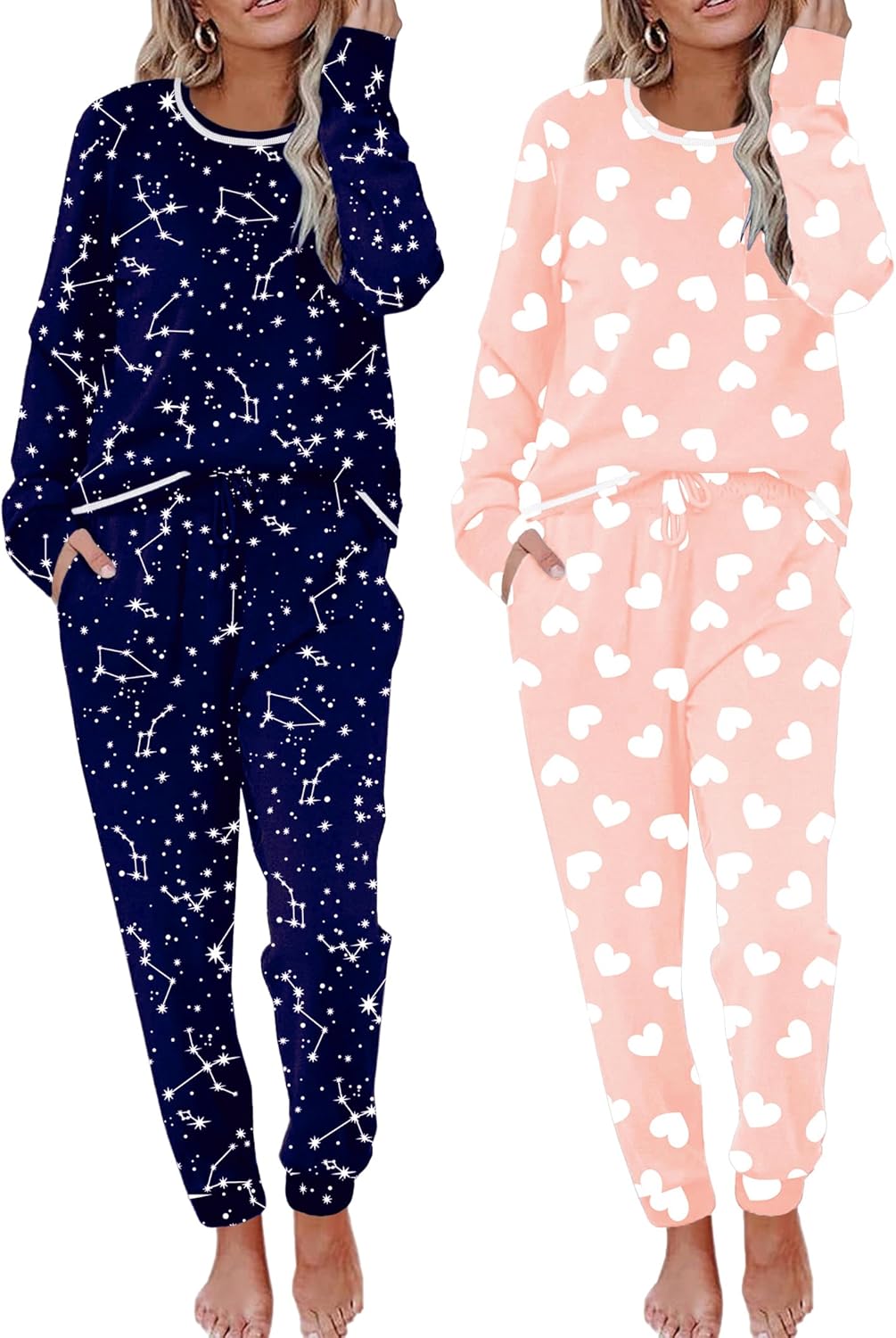 Ekouaer 2 Pack Womens Pajama Sets for Ultimate Comfort