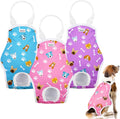 Dog Diapers Sanitary Panties with Adjustable Suspender - 3 Pack Medium