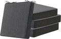 Square Corner Seat Cushions 19in x 19in x 3in Set of 4 - Water