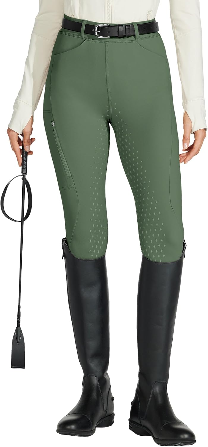 Willit Women's Horse Riding Pants with Silicone Full Seat Design