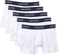 Lacoste Men's Cotton Stretch Essentials Boxer Briefs 5-Pack Shoes