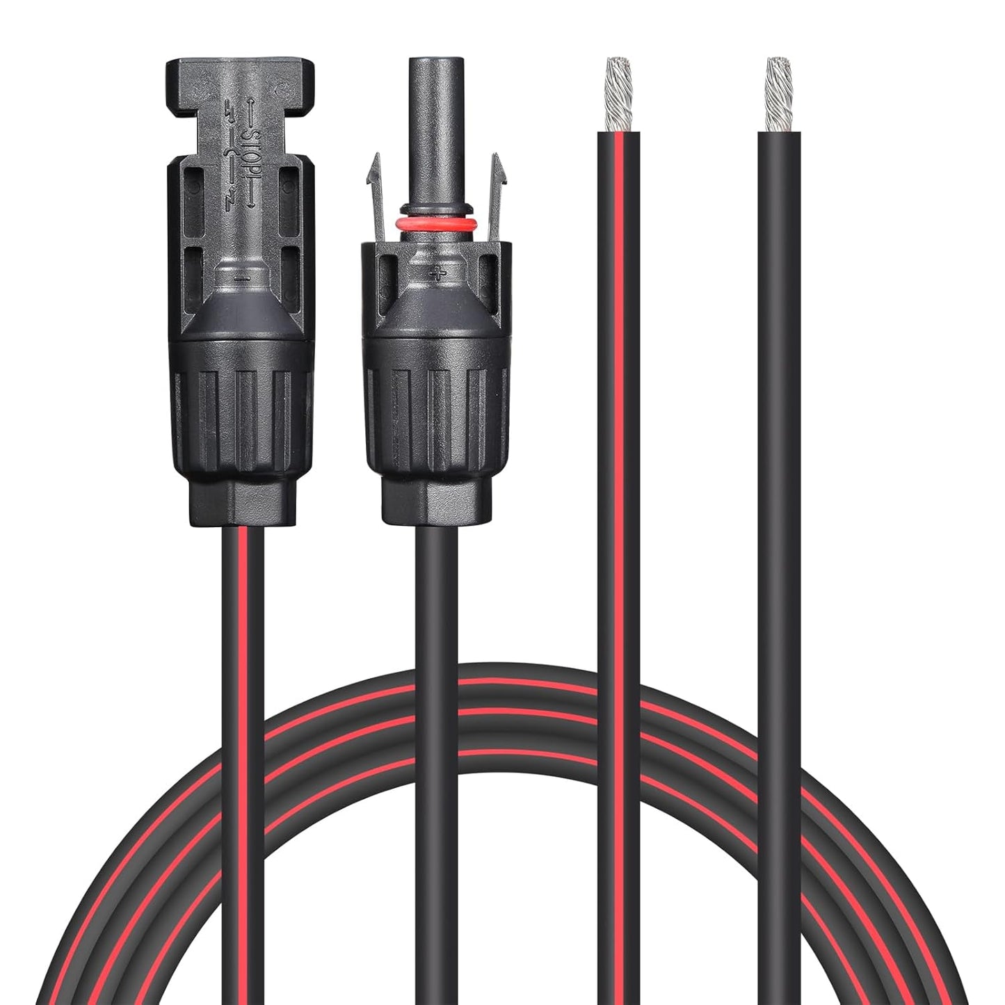 Solar Cable 30 Feet 2x10 AWG Twin Wire for Home and RV Use