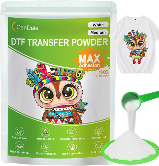 White DTF Transfer Powder: Hot Melt Adhesive for Sublimation
