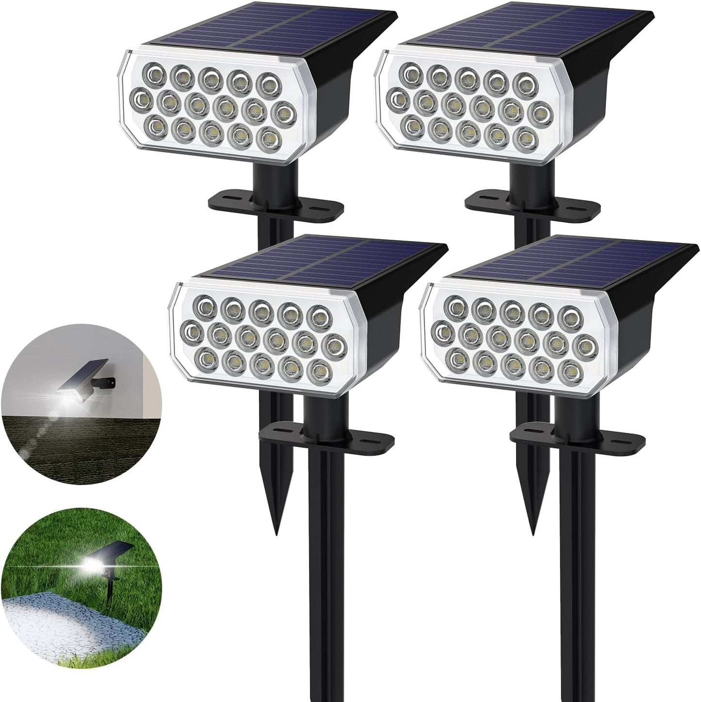 Solar Spot Lights Outdoor Waterproof IP65 for Garden Yard Use
